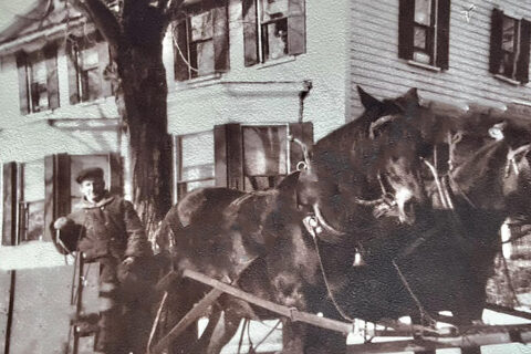 Historic photo of Salmon Falls Village